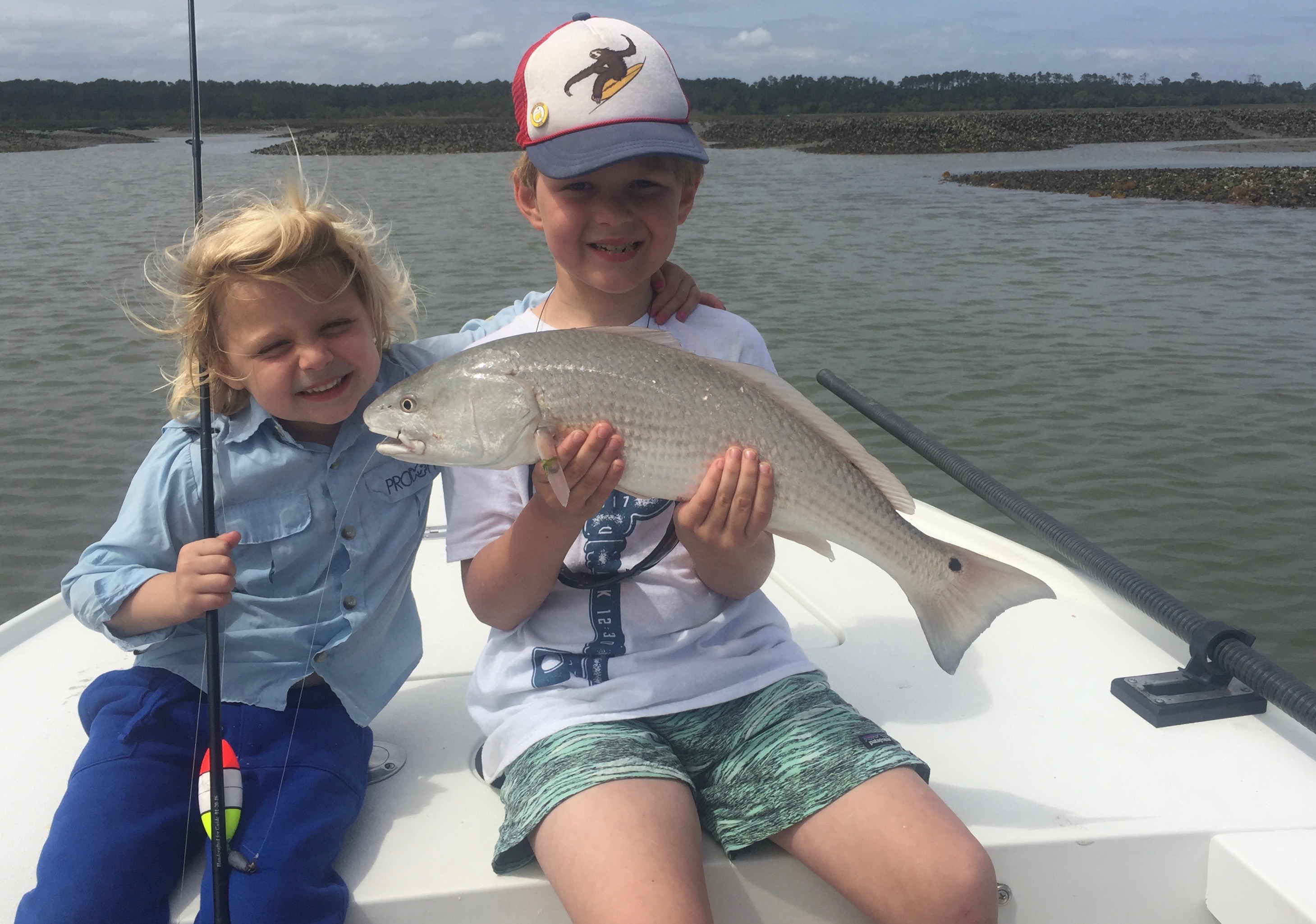 Kids Fishing First Redfish