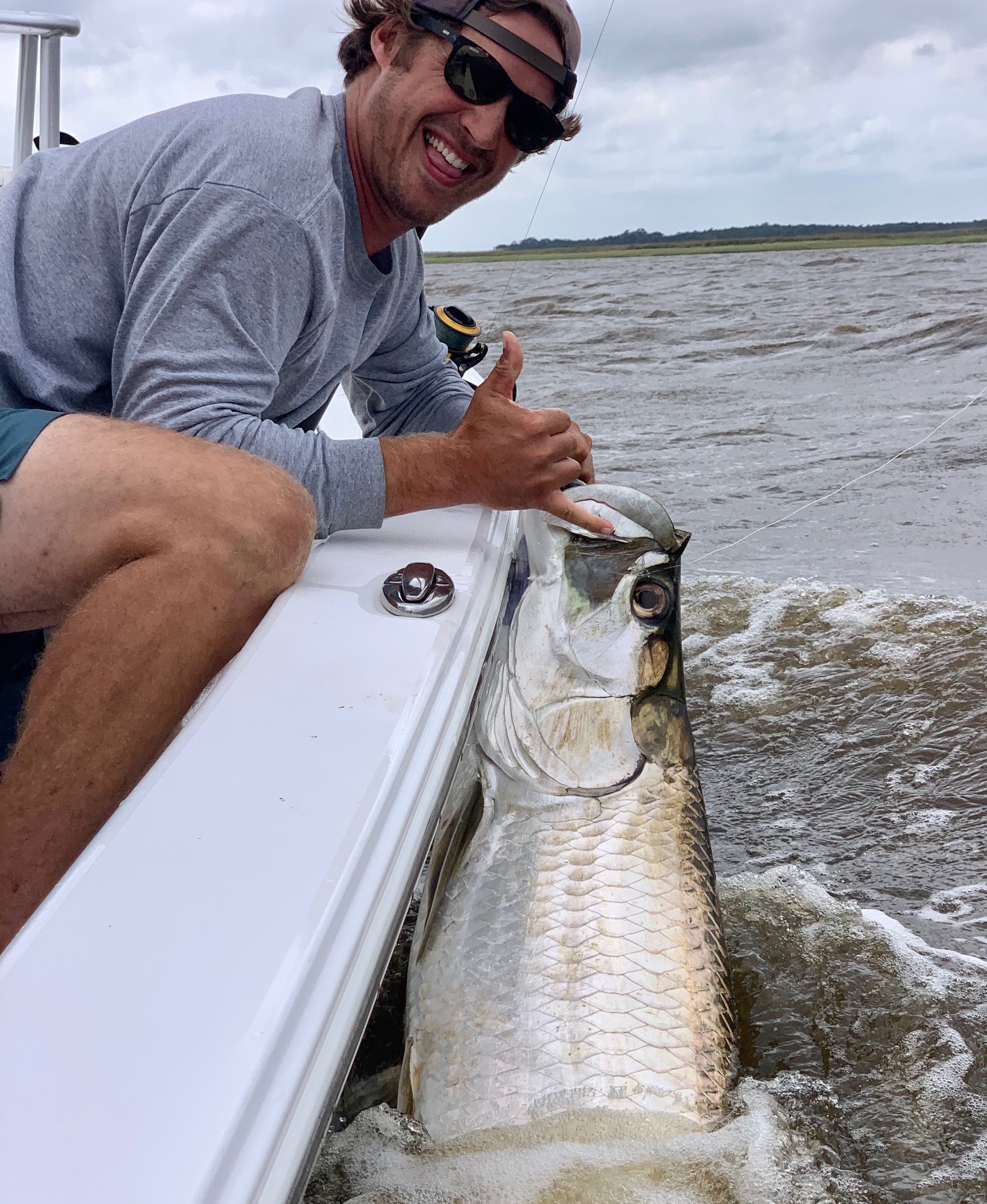 Fishign Guide Jordan Pate Tarpon Fishing in South Carolina 