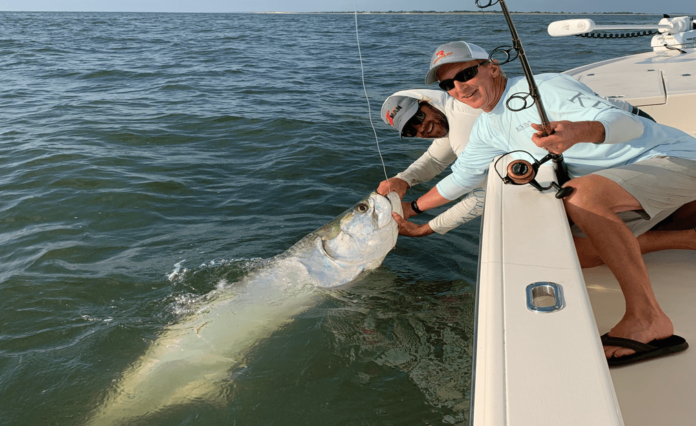 a picture of Winyah Bay Tarpon Season Underway with Carolina Guide Service