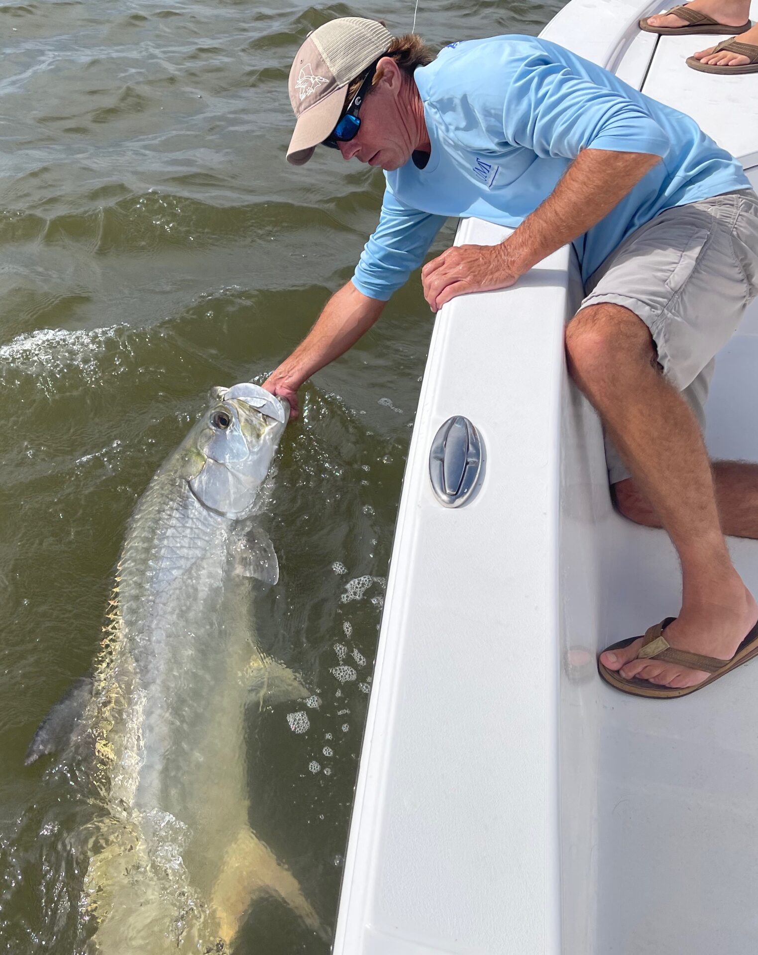 a picture of Fall Tarpon Fishing in Murrells Inlet with Carolina Guide Service